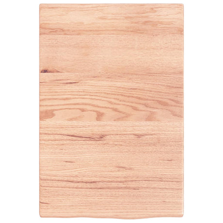 Plan vasque Vidaxx 40x60x2 bois massif traité marron clair