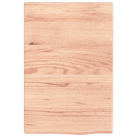 Vidaxx plan de lavabo 40x60x (2-4) cm bois massif traité marron clair