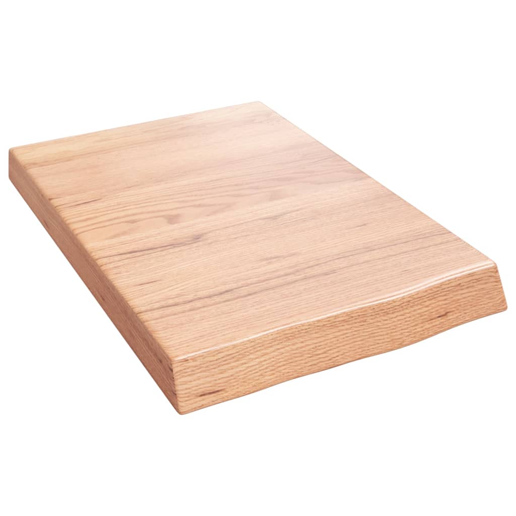 Vidaxx plan de lavabo 40x60x (2-6) cm bois massif traité marron clair