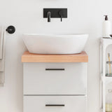 Vidaxl Washbasin Tabella 40x60x (2-6) cm Trattato in legno massiccio marrone chiaro