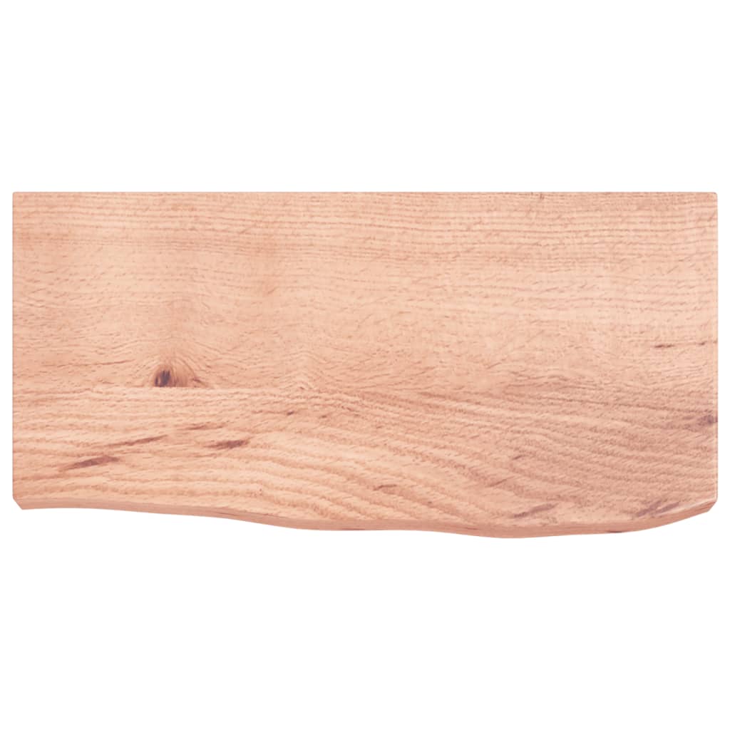 VidaXL Plan de lavabo 60x30x (2-6) cm bois massif traité marron clair