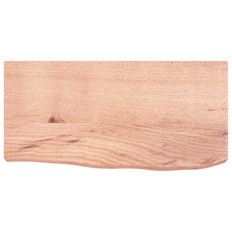 VidaXL Plan de lavabo 60x30x (2-6) cm bois massif traité marron clair