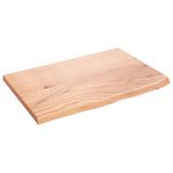 VidaXL Plan de lavabo 60x40x2 bois massif traité marron clair