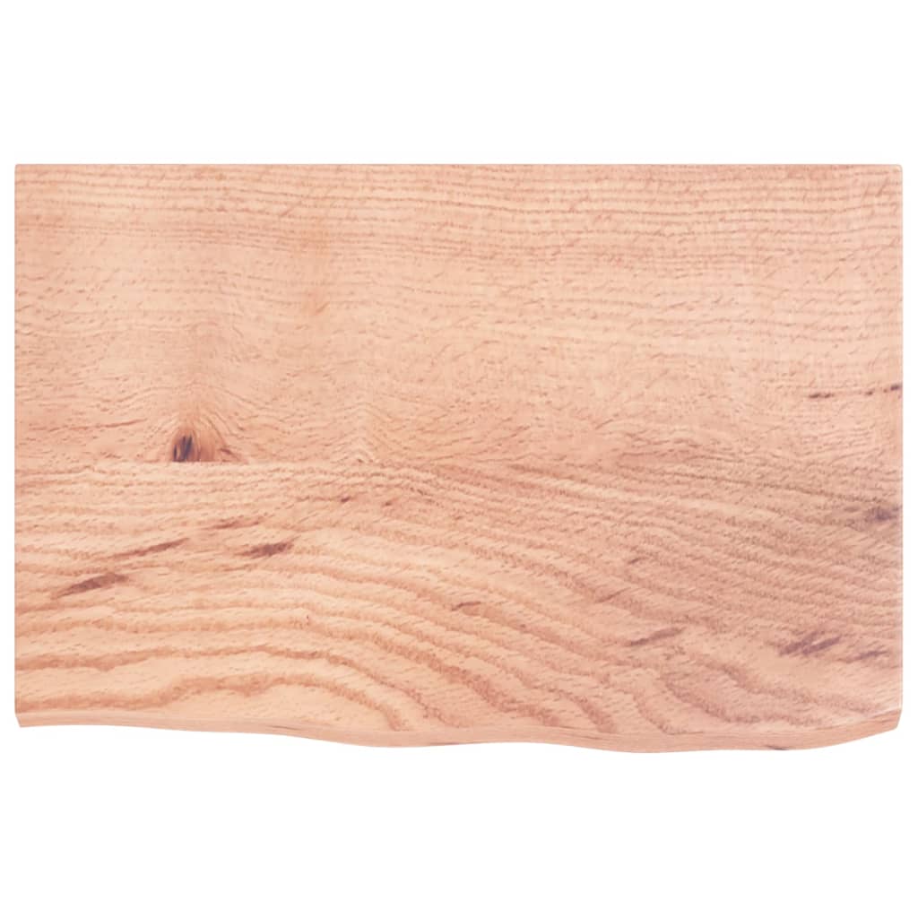 VidaXL Plan de lavabo 60x40x2 bois massif traité marron clair