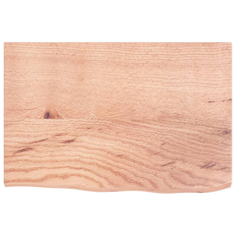 VidaXL Plan de lavabo 60x40x2 bois massif traité marron clair