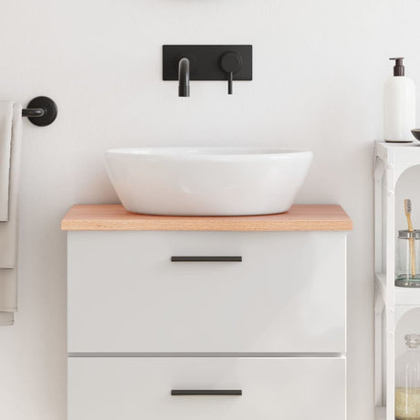 VidaXL Plan de lavabo 60x40x2 bois massif traité marron clair
