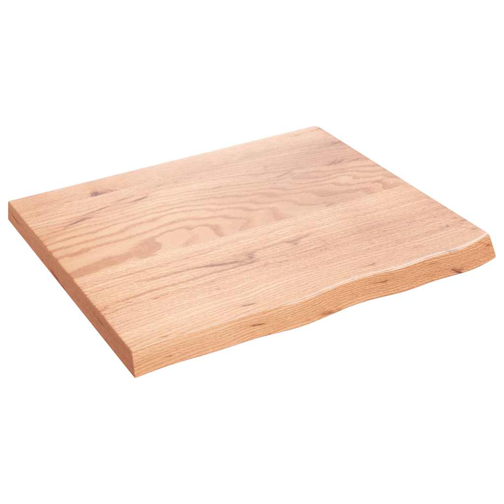 Vidaxx plan de lavabo 60x50x (2-4) cm bois massif traité marron clair