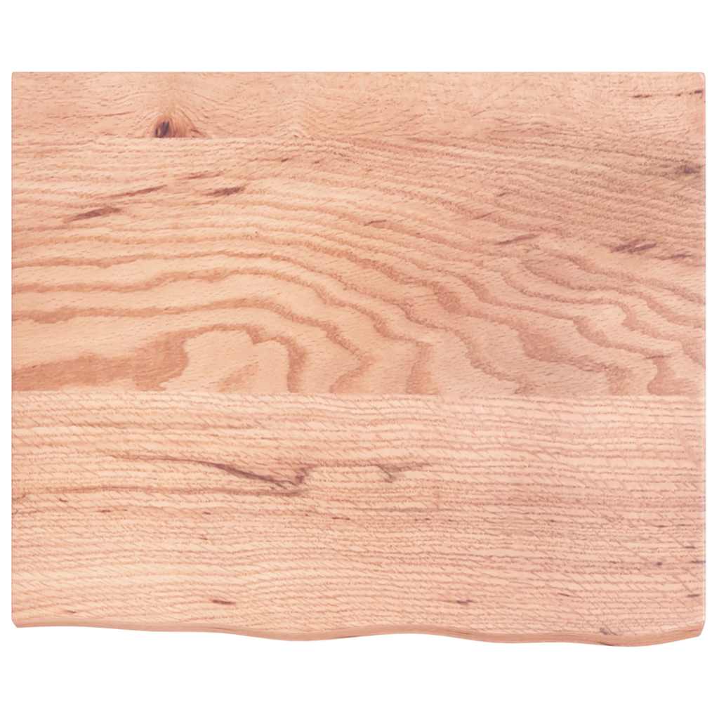 Vidaxx plan de lavabo 60x50x (2-4) cm bois massif traité marron clair