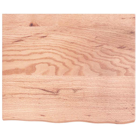 Vidaxx plan de lavabo 60x50x (2-4) cm bois massif traité marron clair