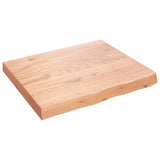 VidaXL Plan de lavabo 60x50x (2-6) cm bois massif traité marron clair