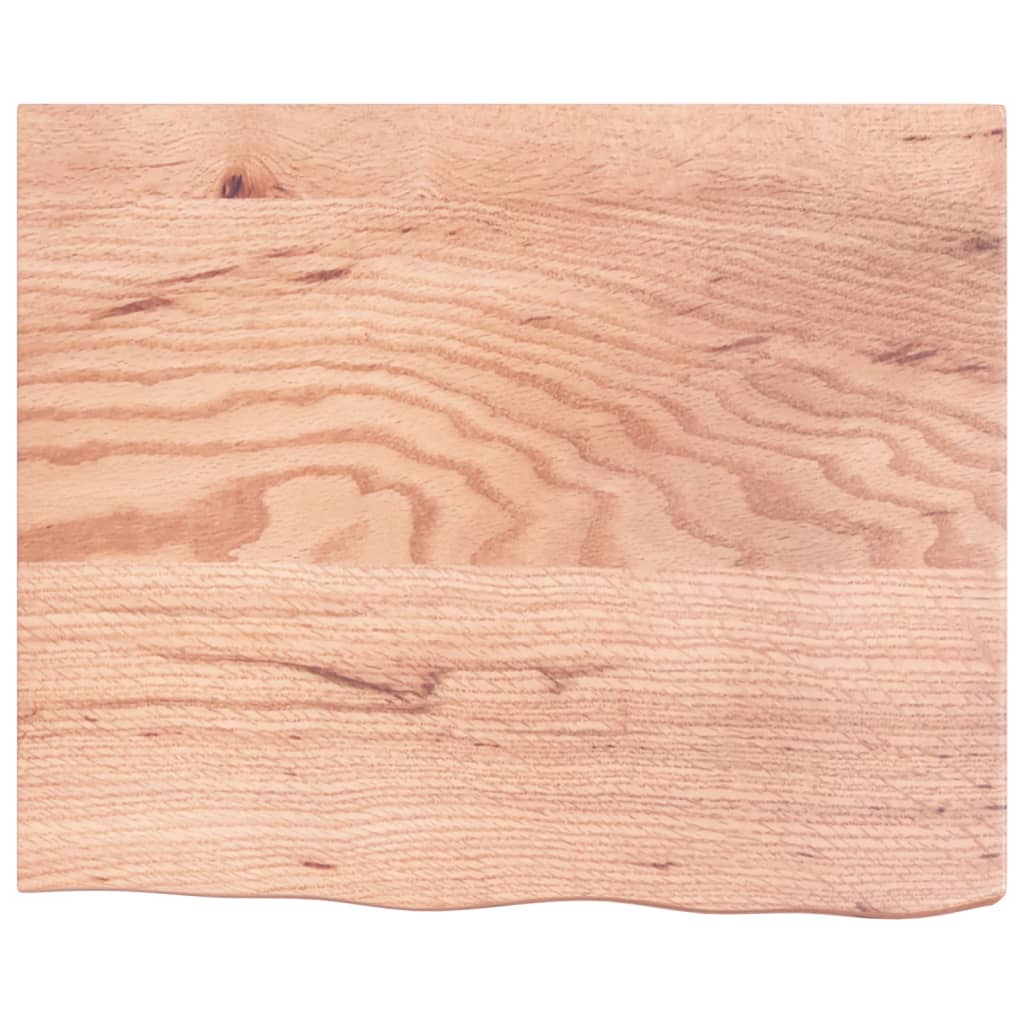 VidaXL Plan de lavabo 60x50x (2-6) cm bois massif traité marron clair
