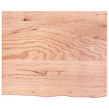 VidaXL Plan de lavabo 60x50x (2-6) cm bois massif traité marron clair