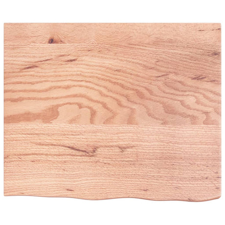 VidaXL Plan de lavabo 60x50x (2-6) cm bois massif traité marron clair