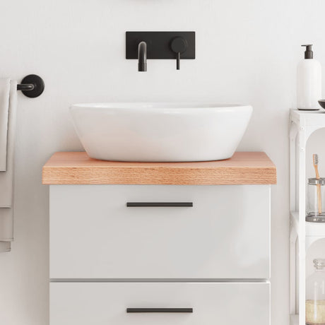 VidaXL Plan de lavabo 60x50x (2-6) cm bois massif traité marron clair