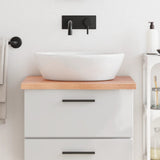 Vidaxx plan de lavabo 60x60x (2-4) cm bois massif traité marron clair