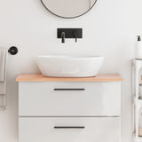 Vidaxl Washbasin Tabel 80x40x2 Behandlet solid træ lysebrun