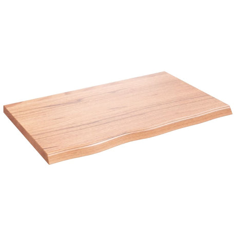 Vidaxx plan de lavabo 80x50x (2-4) cm bois massif traité marron clair