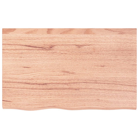 Vidaxx plan de lavabo 80x50x (2-4) cm bois massif traité marron clair