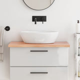 Vidaxx plan de lavabo 80x50x (2-4) cm bois massif traité marron clair