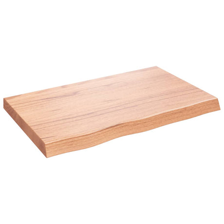 Vidaxx plan de lavabo 80x50x (2-6) cm bois massif traité marron clair