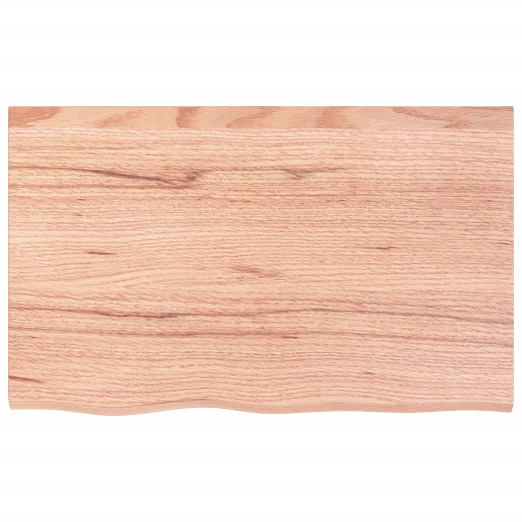 Vidaxx plan de lavabo 80x50x (2-6) cm bois massif traité marron clair