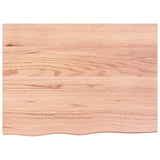 Vidaxx plan de lavabo 80x60x (2-4) cm bois massif traité marron clair