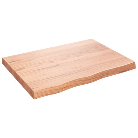 Vidaxx plan de lavabo 80x60x (2-6) cm bois massif traité marron clair
