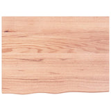 Vidaxx plan de lavabo 80x60x (2-6) cm bois massif traité marron clair