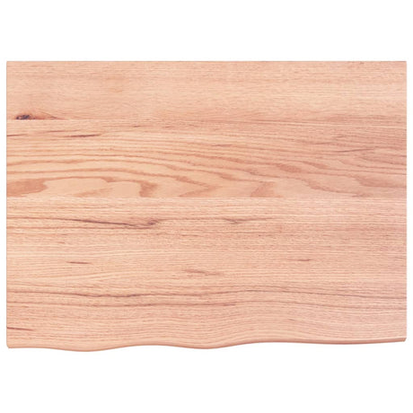 Vidaxx plan de lavabo 80x60x (2-6) cm bois massif traité marron clair