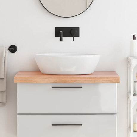 Vidaxx plan de lavabo 80x60x (2-6) cm bois massif traité marron clair