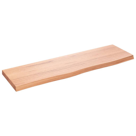Vidaxx plan de lavabo 100x30x (2-4) cm bois massif traité marron clair