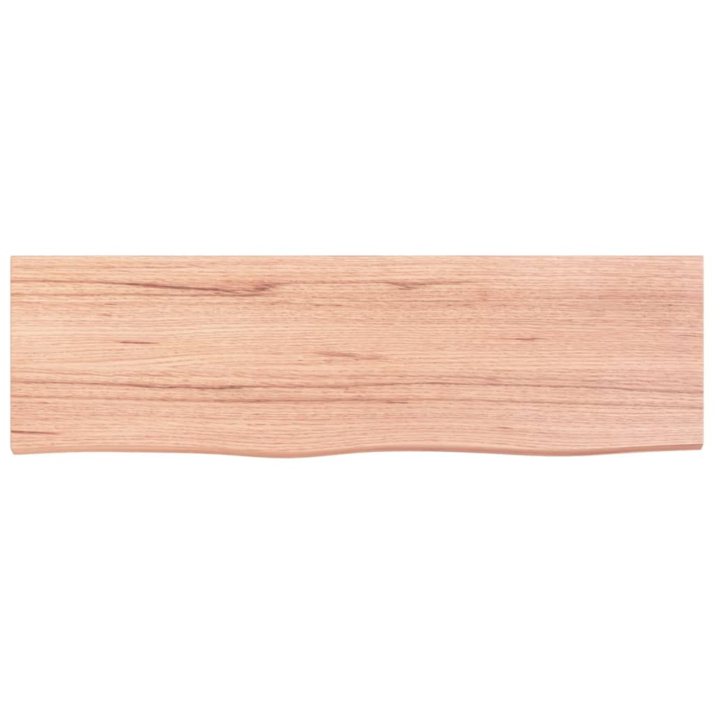 Vidaxx plan de lavabo 100x30x (2-4) cm bois massif traité marron clair