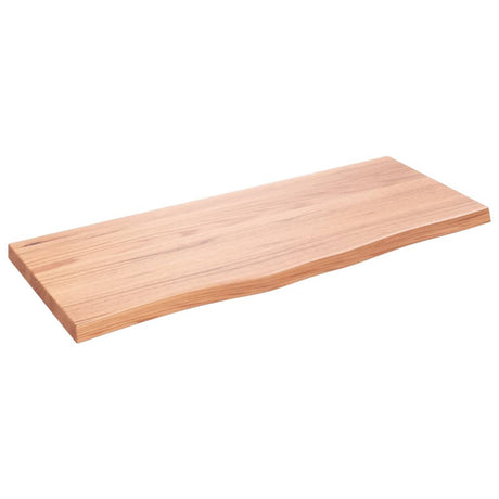 Vidaxx plan de lavabo 100x40x (2-4) cm bois massif traité marron clair
