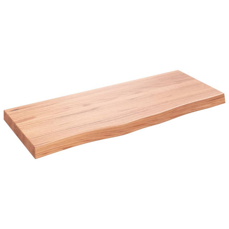Vidaxx plan de lavabo 100x40x (2-6) cm bois massif traité marron clair