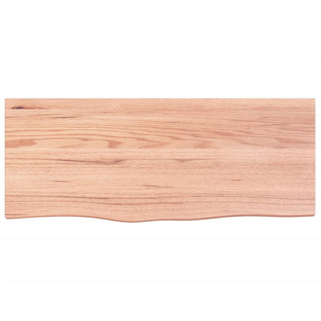 Vidaxx plan de lavabo 100x40x (2-6) cm bois massif traité marron clair
