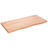 Vidaxx plan de lavabo 100x50x (2-4) cm bois massif traité marron clair