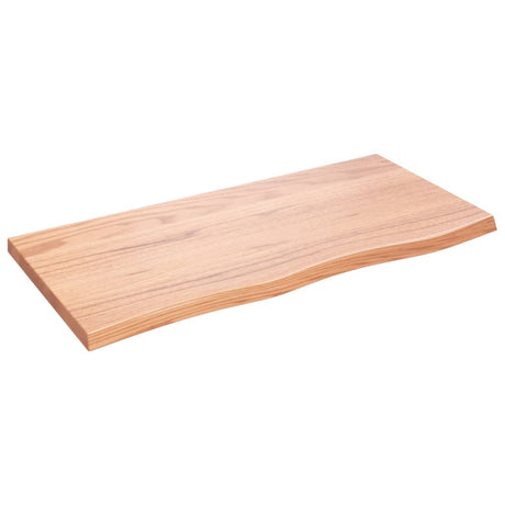 Vidaxx plan de lavabo 100x50x (2-4) cm bois massif traité marron clair