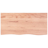 Vidaxx plan de lavabo 100x50x (2-4) cm bois massif traité marron clair