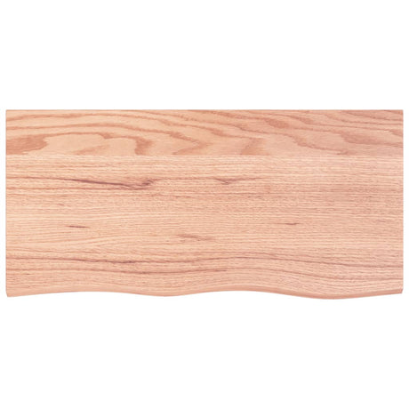 Vidaxx plan de lavabo 100x50x (2-4) cm bois massif traité marron clair