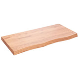 Vidaxx plan de lavabo 100x50x (2-6) cm bois massif traité marron clair