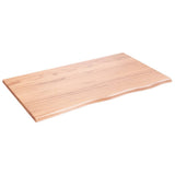 Plan vasque Vidaxx 100x60x2 bois massif traité marron clair