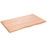 Vidaxx plan de lavabo 100x60x (2-4) cm bois massif traité marron clair