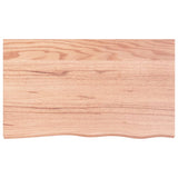 Vidaxx plan de lavabo 100x60x (2-4) cm bois massif traité marron clair