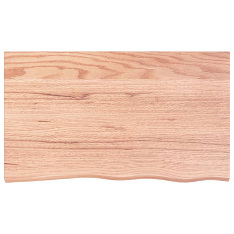 Vidaxx plan de lavabo 100x60x (2-4) cm bois massif traité marron clair