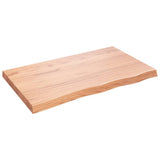 Vidaxx plan de lavabo 100x60x (2-6) cm bois massif traité marron clair