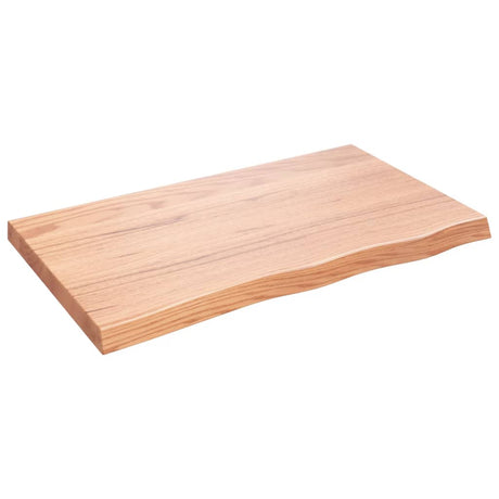 Vidaxx plan de lavabo 100x60x (2-6) cm bois massif traité marron clair