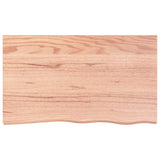 Vidaxx plan de lavabo 100x60x (2-6) cm bois massif traité marron clair