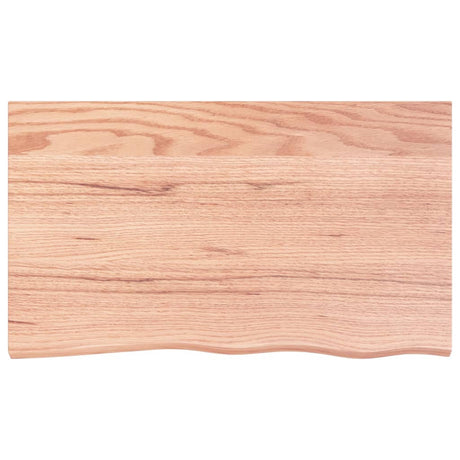 Vidaxx plan de lavabo 100x60x (2-6) cm bois massif traité marron clair