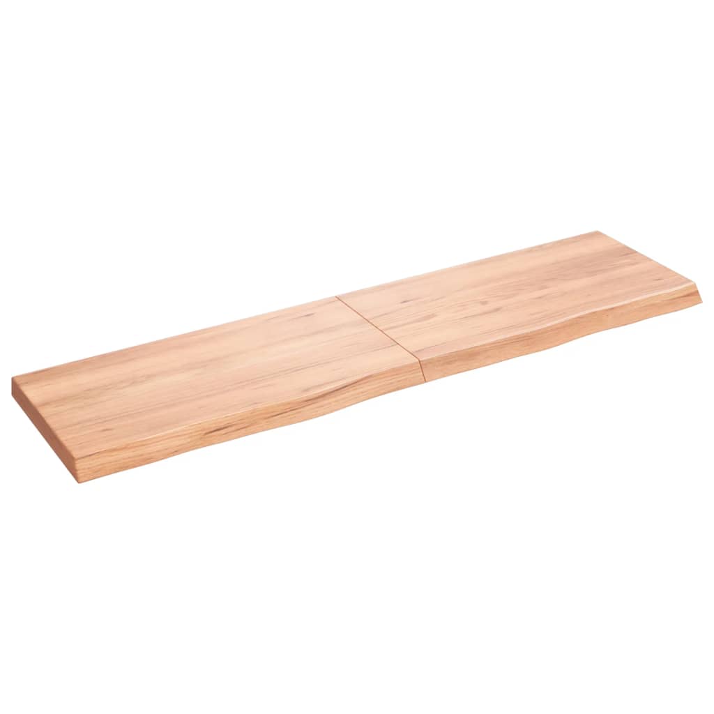 Vidaxx plan de lavabo 120x30x (2-4) cm bois massif traité marron clair