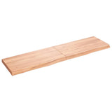 Vidaxx plan de lavabo 120x30x (2-4) cm bois massif traité marron clair
